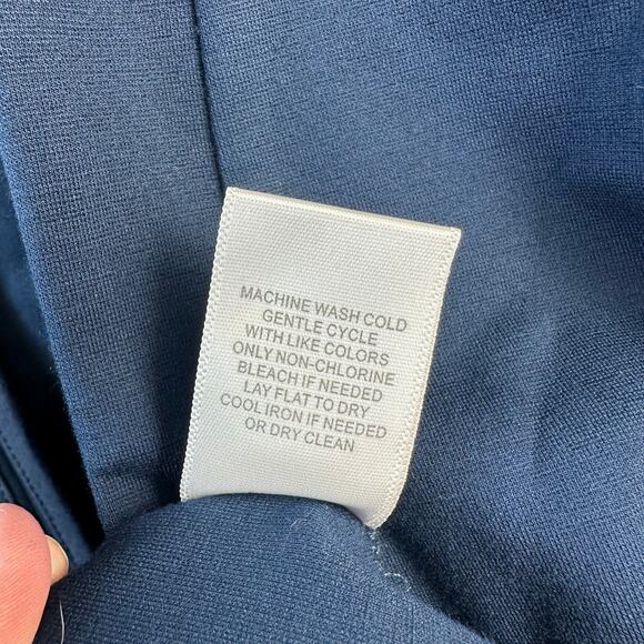 Tart‎ NEW Blazer Jacket Womens M Dark Teal Blue Zip Pockets Open Front Corpcore - Picture 9 of 9